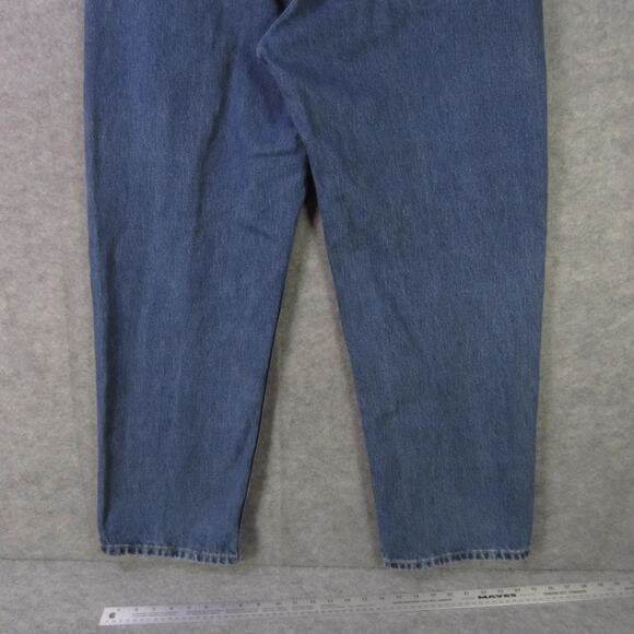 Levi's 550 Jeans Mens 44x32 Blue Relaxed Fit Tapered Leg Denim 5 Pocket Zip Fly - Picture 6 of 9